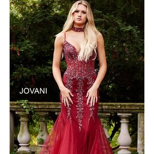 Jovani embellished mermaid dress